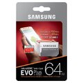 Karta pamięci Samsung EVO PLUS microSDXC 64GB UHS-I U3 class 10 + adapter do SD