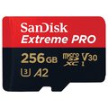 Karta pamięci SanDisk microSDXC 256GB Extreme PRO 170MBs UHS-I U3 V30 A2