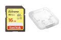 Karta pamięci SanDisk SDHC 16GB Extreme 600x (90MB/s) UHS-I U3 class 10 + opakowanie na SD i MicroSD