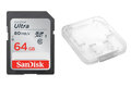 Karta pamięci SanDisk SDXC 64GB Ultra 533x + opakowanie na SD i MicroSD