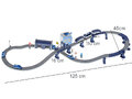 Kolejka elektryczna pociąg policja autka 92 elementy ~300cm