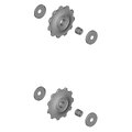 KÓŁKA PRZERZUTKI SHIMANO GÓRNE I DOLNE DO RDM370
