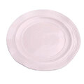 Komplet talerzy obiadowych płaskich Celine Pink różowy 3 sztuki 27 cm 