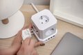 Kostka zasilająca Newell GaN Power Cube 9w1 - biała