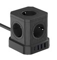 Kostka zasilająca Newell GaN Power Cube 9w1 - czarna
