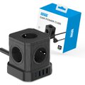 Kostka zasilająca Newell GaN Power Cube 9w1 - czarna