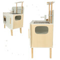 Kuchnia drewniana MDF LULILO retro akcesoria 72,7cm
