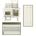 Kuchnia drewniana MDF LULILO retro akcesoria 72,7cm