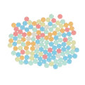 Kulki żelowe wodne hydrożelowe do pistoletu kwiatów multicolour 250g 50 000szt. 7-8mm