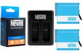 Ładowarka + 2x akumulator Newell AJBAT-001 do GoPro Hero 6 7 8 Black