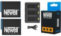 Ładowarka 3-kanałowa + 2x akumulator Newell AHDBT-901 do GoPro Hero 9 10