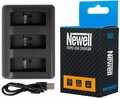 Ładowarka 3-kanałowa + 3x akumulator Newell AJBAT-001 do GoPro Hero 6 7 8 Black