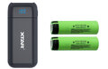 Ładowarka / power bank Xtar PB2 do akumulatorów + 2x akumulator 18650 3400mAh Panasonic NCR-18650B
