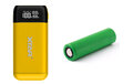 Ładowarka / power bank Xtar PB2S żółty do akumulatorów cylindrycznych + akumulator 18650 2600 mAh Sony US18650VTC5