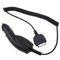 Zestaw 2w1 ładowarka samochodowa + silikonowy kabel USB do iPhone iPad iPod 30pin czarny