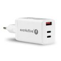 Ładowarka sieciowa everActive GaN SC-650Q z gniazdem USB oraz 2x USB-C PD PPS QC4+ 65W