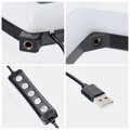 Lampa LED Ring / Heart Stream RGB pierścieniowa 10 cali FULL COLOR z uchwytem na telefon + statyw JM26-10