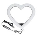 Lampa LED Ring / Heart Stream RGB pierścieniowa 12 cali FULL COLOR z uchwytem na telefon + statyw JM33-13