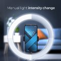 Lampa LED Ring Stream RGB pierścieniowa 12 cali FULL COLOR z uchwytem na telefon + statyw