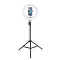 Lampa LED Ring Stream RGB pierścieniowa 12 cali FULL COLOR z uchwytem na telefon + statyw