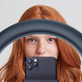Lampa LED Ring Stream RGB pierścieniowa 13 cali z uchwytem na telefon + statyw
