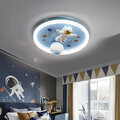 Lampa LED sufitowa plafon do pokoju dziecięcego ściemniana LUMELA + pilot astronauta