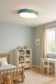 Lampa LED sufitowa plafon do pokoju dziecięcego ściemniana LUMELA + pilot chmurka niebieska