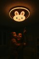 Lampa LED sufitowa plafon do pokoju dziecięcego ściemniana LUMELA + pilot króliczek