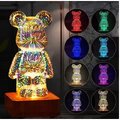Lampka nocna LED 3D Mi Art Deco stojcy L3GFBD