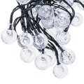 Lampki ogrodowe solarne kulki 7m 50LED ciepły biały