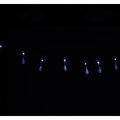 Lampki solarne ogrodowe sople 6,5m 30LED zimny biały
