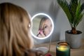Lusterko do makijażu Humanas HS-ML01 z podświetleniem LED - białe