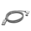 Magnetyczny kabel USB-C do USB 2.0 eXtreme 120cm srebrny