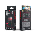 Maxlife kabel MXUC-01 USB - microUSB 1,0 m 2A czerwony nylonowy