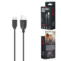 Maxlife kabel USB - USB-C 3,0 m 2A czarny