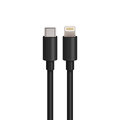 Maxlife ładowarka samochodowa PD QC MXCC-04 1x USB-C 1x USB 20W czarna + kabel USB-C - Lightning 27W