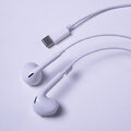 Maxlife słuchawki przewodowe MXEP-04 douszne USB-C białe