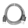 Metalowy kabel USB - typ C 3.0 czarny