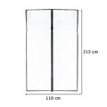Moskitiera siatka magnetyczna LUARO na drzwi solidna mocny magnes 110x210cm