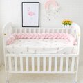Ochraniacz do łóżeczka, otulacz, warkocz dla niemowląt różowy 200 cm
