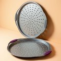 Okrągła forma do pizzy z uchwytami silikonowymi Ambition Glamour 33 cm