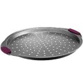 Okrągła forma do pizzy z uchwytami silikonowymi Ambition Glamour 33 cm