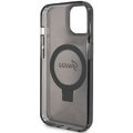 Oryginalne Etui GUESS Hardcase GUHMP15SHRSGSK do iPhone 15 (Magsafe / Glitter Script Logo / Ring stand / czarny)