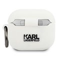 Oryginalne Etui KARL LAGERFELD KLACA3SILCHWH do Apple Airpods 3 / biały