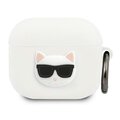 Oryginalne Etui KARL LAGERFELD KLACA3SILCHWH do Apple Airpods 3 / biały