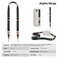 Pasek do aparatu K&F Concept Alpha Strap - czarny