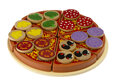 Drewniany zestaw pizza z akcesoriami do zabawy 27 elementów