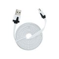 Płaski kabel micro USB 2m biały