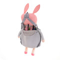 Pluszowy plecak przedszkolaka lalka Metoo szara 40 x 23 cm