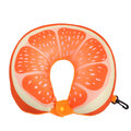 Poduszka podróżna na szyję owoce pomarańcza